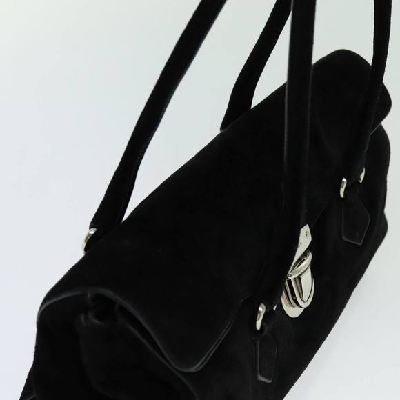 PRADA Shoulder Bag Suede Black Auth bs13416 - Picture 6 of 16